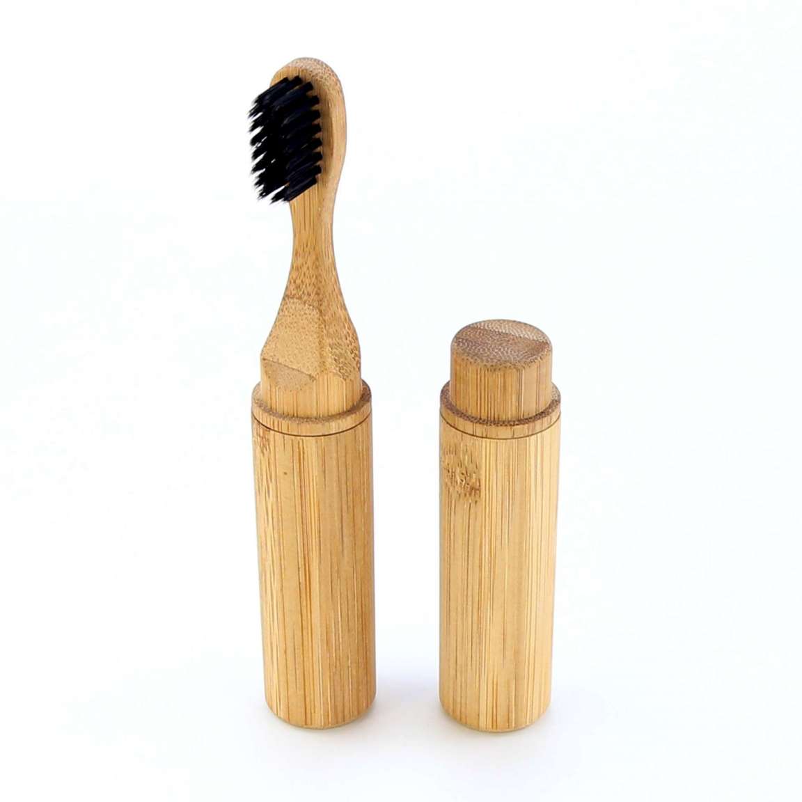 Newday  or Custom Logo Natural Bamboo Toothbrush portable and  foldable  BPA Free and Plastic-free Tooth Brush